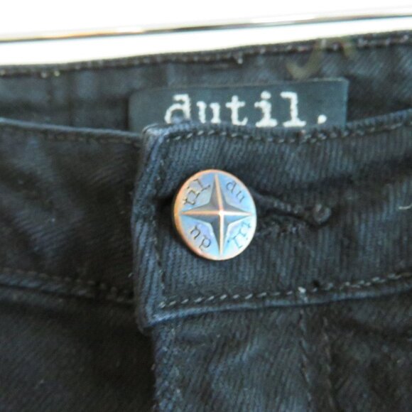 DUTIL High Rise Skinny Jeans in Black Overdye - Size 26 - Picture 5 of 13